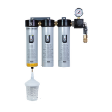 SATA filter 103 prep 3-stufiger Sinterfilter/Feinfilter/Aktivkohlefilter, Druckregler, Abgangshahn (1/4" Außengewinde)