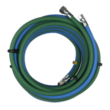 SATA Schlauchpaar, 2x Ø 6 mm G 1/4" i u. G 1/2" i (Mat.), G 1/4" i (Luft)