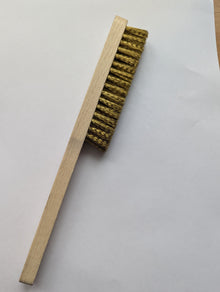 Feinbürste, groß, Messingdraht gewellt 0,15mm