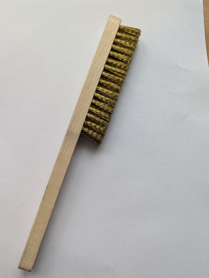 Feinbürste, groß, Messingdraht gewellt 0,15mm
