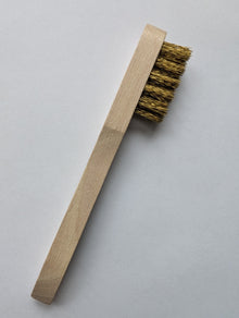 Feinbürste, klein, Messingdraht gewellt 0,15mm