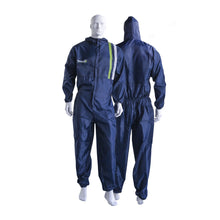 Polyester Lackieranzug blau