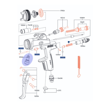 SATA Materialanschluss, Edelstahl  93526