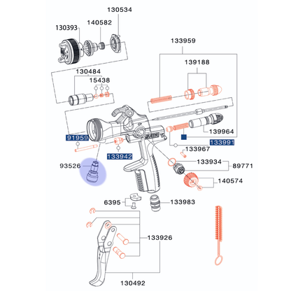 SATA Materialanschluss, Edelstahl  93526