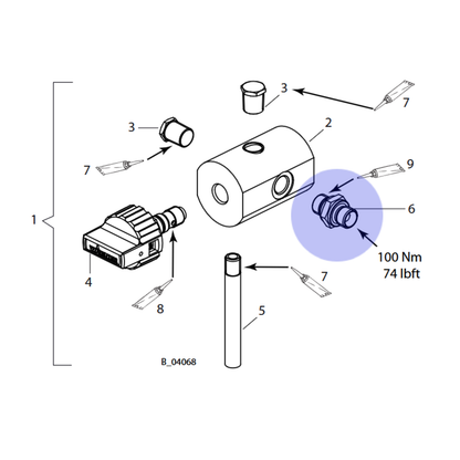 Wagner Fitting-DF-MM-G1/4"-G1/4"-PN530-SSt - 3204611